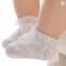 Girls’ White Lace Ruffle Breathable Summer Cotton Socks