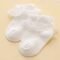 Girls’ White Lace Ruffle Breathable Summer Cotton Socks