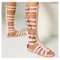 Gladiator Sandals Knee High Flat Sandal Women Summer