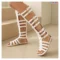 Gladiator Sandals Knee High Flat Sandal Women Summer