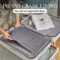 Mixi wide handle hardside rolling suitcase