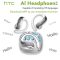 HTC NE30 Bluetooth 6.0 AI Translator Sports Earbuds