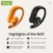 HTC NE61 Sports Earbuds with AI Translator Heart Rate