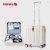 Hanke 14-Inch Underseat Hardshell Carry-On Spinner Travel Suitcase