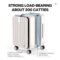 Hanke H9860 Aluminum Frame PC Hardside Spinner Luggage