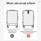 Hanke H9860 Aluminum Frame PC Hardside Spinner Luggage
