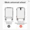 Hanke H9860 Aluminum Frame PC Hardside Spinner Luggage