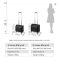 Hanke Men’s Business Travel Carry-On Spinner Rolling Suitcase