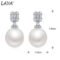 LAYA 925 sterling silver pearl earrings