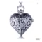 Heart Pocket Watch Pendant Necklace Quartz Watch Gift