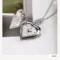 Heart Pocket Watch Pendant Necklace Quartz Watch Gift