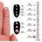 Hotfix Rhinestones Nail Art Clothing Accessories Dark Green