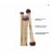 Hourglass Dragon Brush Set 3 Pieces Gold Tin