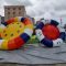 Inflatable UFO Disco Towable Tube Spinning Water Float