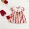 Ins Girls Baby Summer Cartoon Embroidered Collar Dress