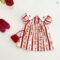 Ins Girls Baby Summer Cartoon Embroidered Collar Dress