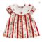 Ins Girls Baby Summer Cartoon Embroidered Collar Dress