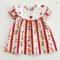 Ins Girls Baby Summer Cartoon Embroidered Collar Dress