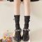 JK Lolita Lace Bow Breathable Summer Kids Socks
