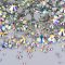 JUNAO 1400pcs Mix Size Clear Silver Rhinestones Flatback