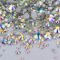 JUNAO 1400pcs Mix Size Clear Silver Rhinestones Flatback