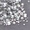 JUNAO 1400pcs Mix Size Clear Silver Rhinestones Flatback
