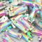 JUNAO 50pcs 7x21mm Sewing Crystal AB Rectangle Rhinestone