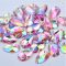 JUNAO Green AB Teardrop Sewing Rhinestones