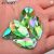 JUNAO Green AB Teardrop Sewing Rhinestones