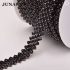 10 Yards Crystal AB Rhinestone Close Chain Silver Trim