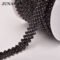 JUNAO SS16 Black Glass Rhinestone Cup Chain 1 Yard