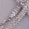 JUNAO SS16 Black Glass Rhinestone Cup Chain 1 Yard