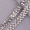 JUNAO SS16 Black Glass Rhinestone Cup Chain 1 Yard