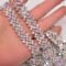 JUNAO SS16 Black Glass Rhinestone Cup Chain 1 Yard