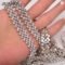 JUNAO SS16 Black Glass Rhinestone Cup Chain 1 Yard
