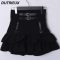 Japanese Mine High-Waist Ruffle Mini Skirt