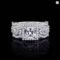JewelryPalace 3Pcs 925 Silver Halo Engagement Ring Set