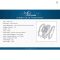 JewelryPalace 3Pcs 925 Silver Halo Engagement Ring Set