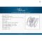 JewelryPalace 3Pcs 925 Silver Halo Engagement Ring Set
