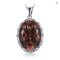 JewelryPalace 8ct Natural Smoky Quartz 925 Silver Pendant