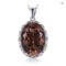 JewelryPalace 8ct Natural Smoky Quartz 925 Silver Pendant