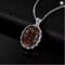 JewelryPalace 8ct Natural Smoky Quartz 925 Silver Pendant