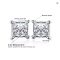 JewelryPalace Moissanite 0.8ct Princess Cut S925 Stud Earrings