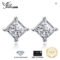 JewelryPalace Moissanite 0.8ct Princess Cut S925 Stud Earrings