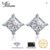 JewelryPalace Moissanite 0.8ct Princess Cut S925 Stud Earrings