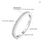 JewelryPalace Moissanite Half Eternity Ring
