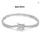 KNOBSPIN D VVS1 Round Moissanite Tennis Bracelet