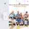 Kebidumei 1200Mbps Dual-Band WiFi Repeater & Extender