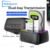 Kebidumei Dual-Bay RGB Hard Drive Docking Station