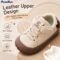 Kids’ Waterproof PU Leather Running Sneakers for Children